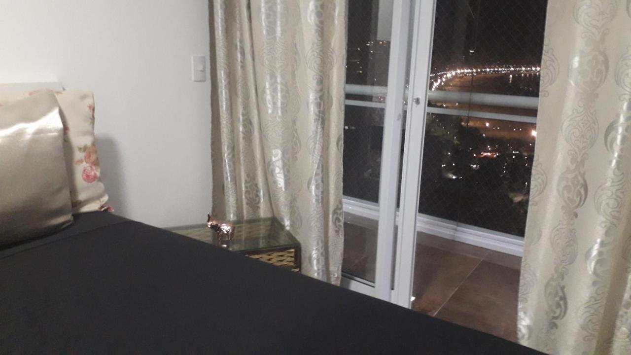 Maravilhoso Apto Vista Mar Jacuzzi Wi Fi Pe Areia Santos  Exterior foto